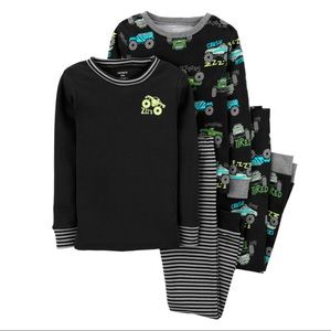 Carter’s Boys Monster Truck Shirt and Pants Pajamas